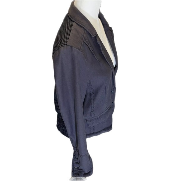 Anthropologie EUC Hei Hei Delaine Blazer Soft exposed Seams Button Cuff 10 - Picture 4 of 15